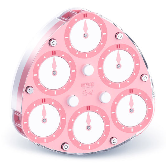 QiYi 3x3 Clock Magnetic - Pink