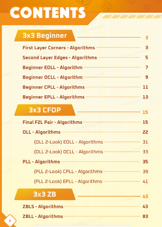Spark Cubing Algorithm Bible - First Edition