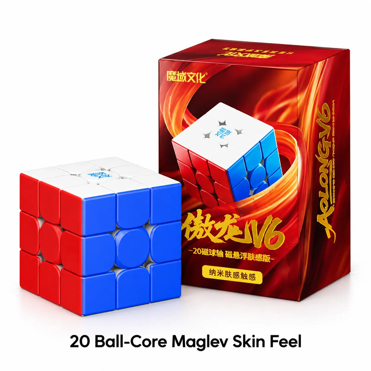 MoYu Aolong V6 3x3 (Maglev + 20-Magnts Ballcore + Skin Feel)
